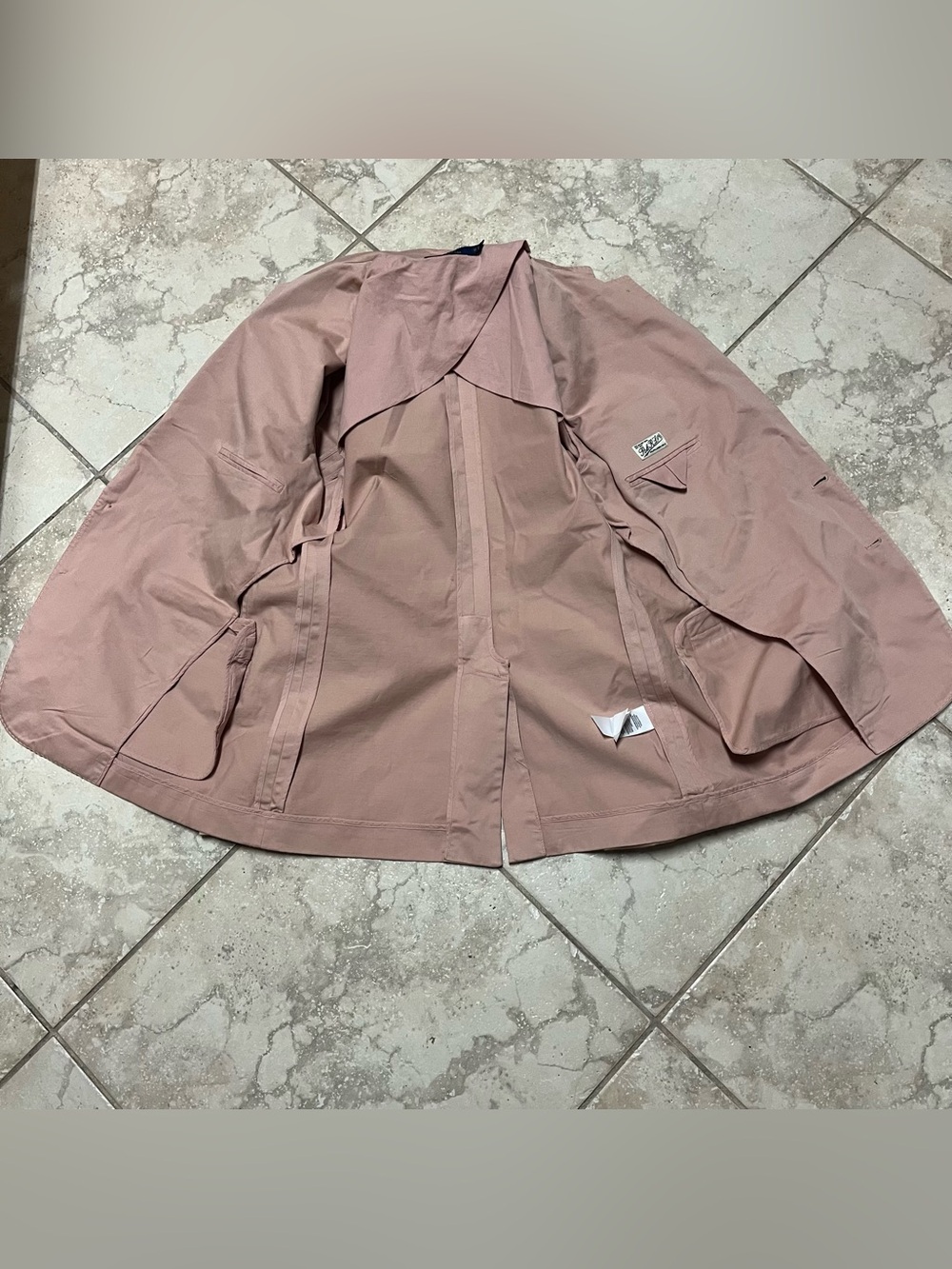 Polo Ralph Lauren Pale Pink Blazer Women’s Size 12 Two Buttons - Picture 10 of 14